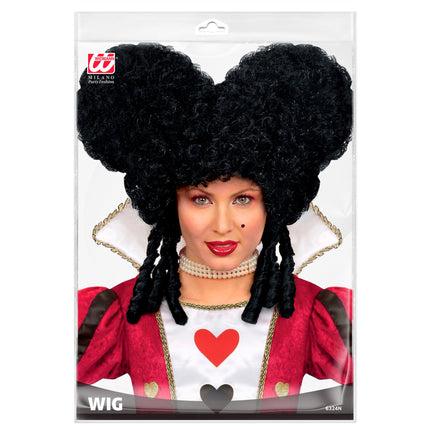 Parrucca Halloween Nero Barocco