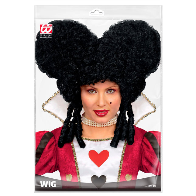 Parrucca Halloween Nero Barocco