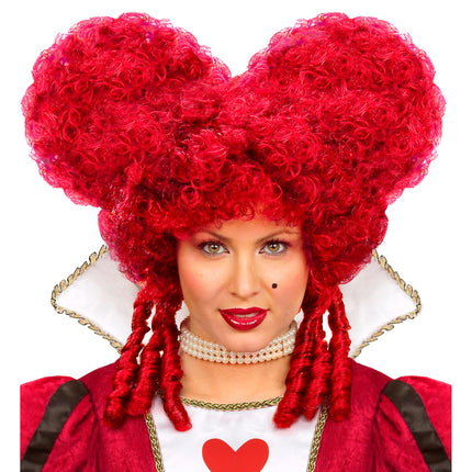 Parrucca Halloween Rosso Barocco