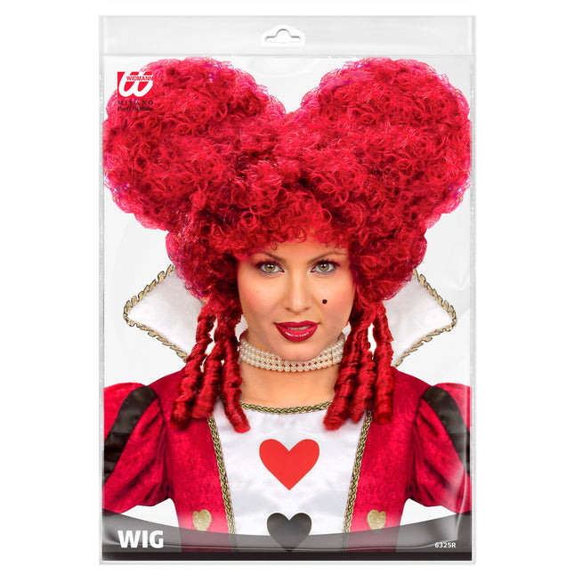 Parrucca Halloween Rosso Barocco