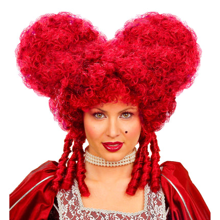 Parrucca Halloween Rosso Barocco