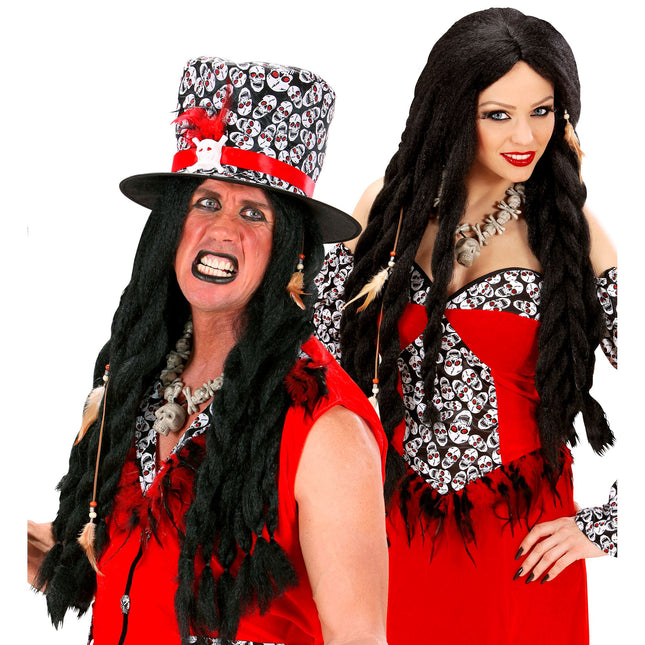 Parrucca di Halloween Voodoo