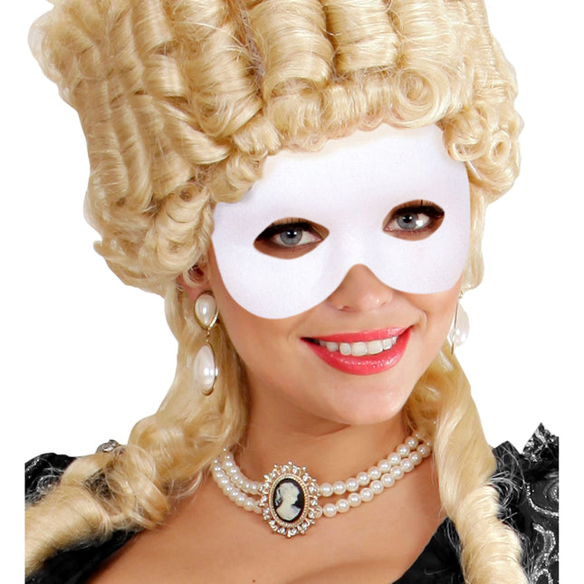 Maschera per gli occhi bianca