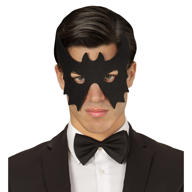 Maschera occhi Halloween Pipistrello nero