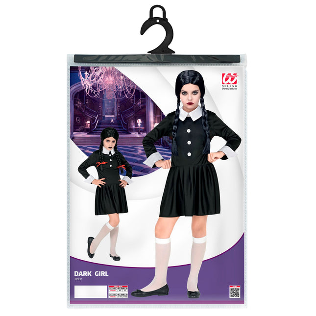 Vestito di Halloween Ragazza Bianca e Nera