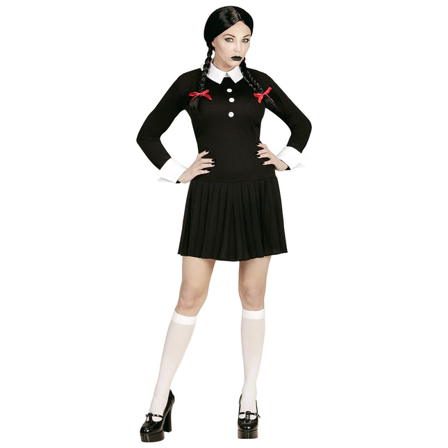Vestito di Halloween Nero Bianco Donna