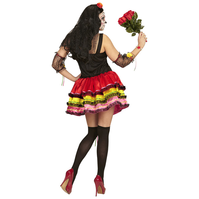 Dia De Los Muertos Vestito corto colorato da donna