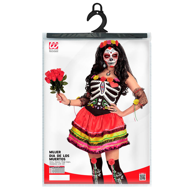 Dia De Los Muertos Vestito corto colorato da donna