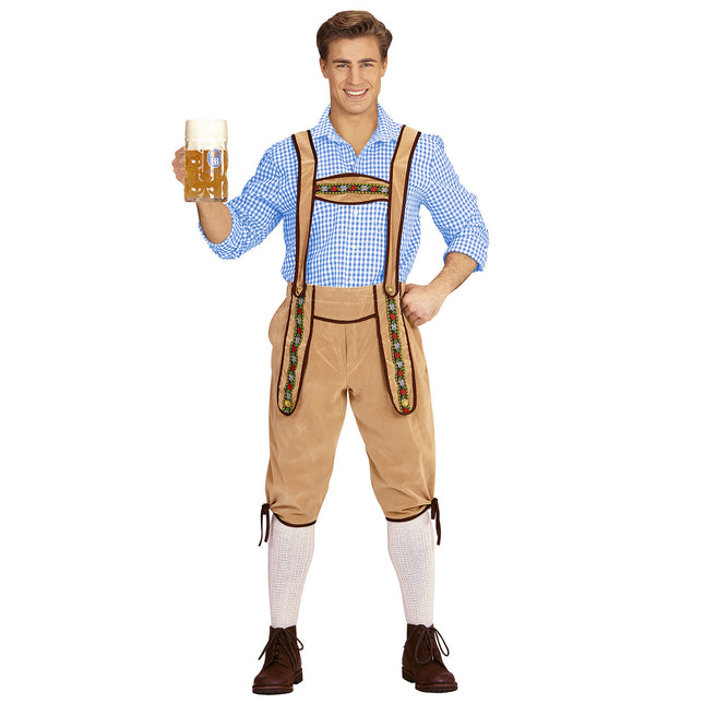 LEDERHOSEN BAVARESE BEIGE XL