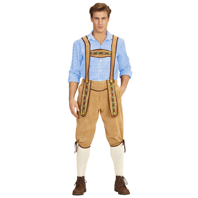 LEDERHOSEN BAVARESE BEIGE XL