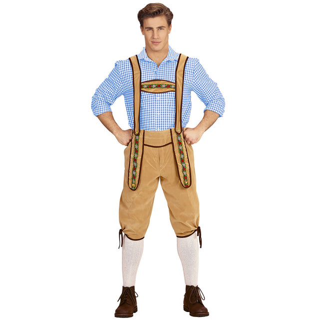 LEDERHOSEN BAVARESE BEIGE XL