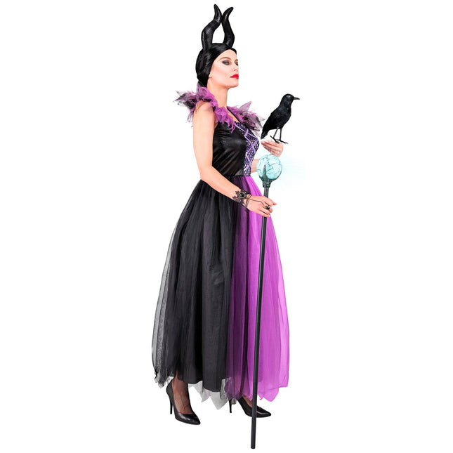 Abito Halloween Nero Viola Malefizia