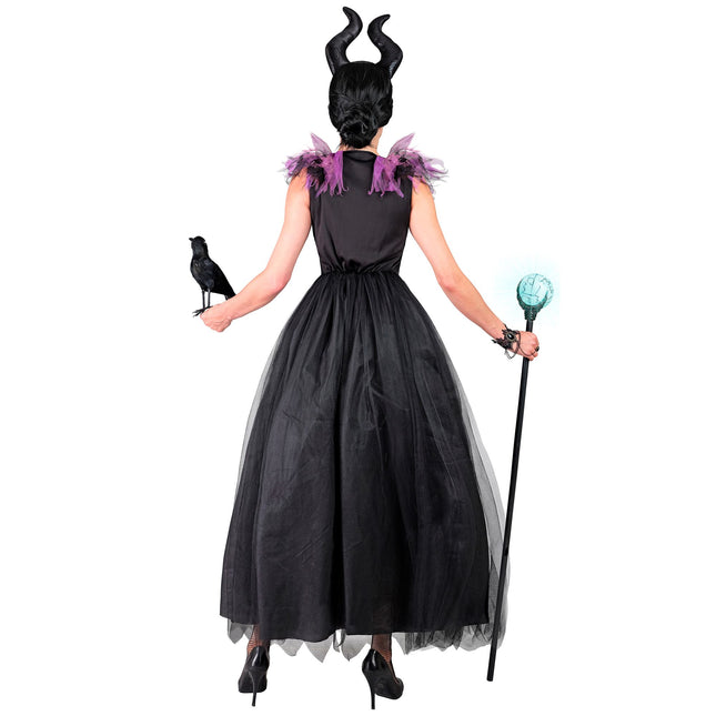 Abito Halloween Nero Viola Malefizia