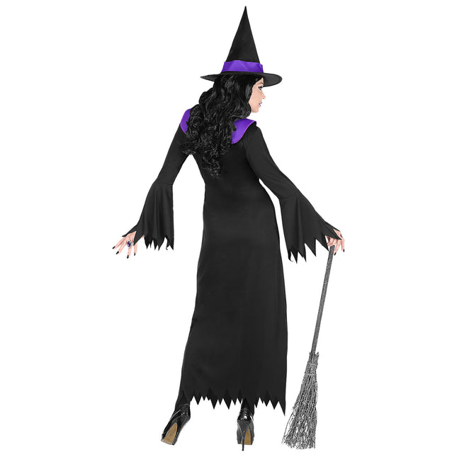 Abito Halloween Nero Viola Donna Strega