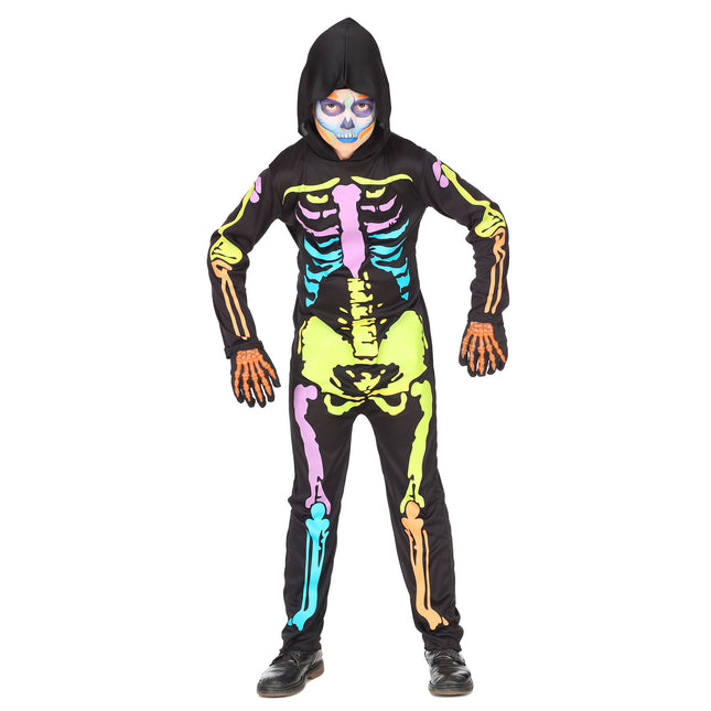 Costume di Halloween Scheletro colorato per bambini