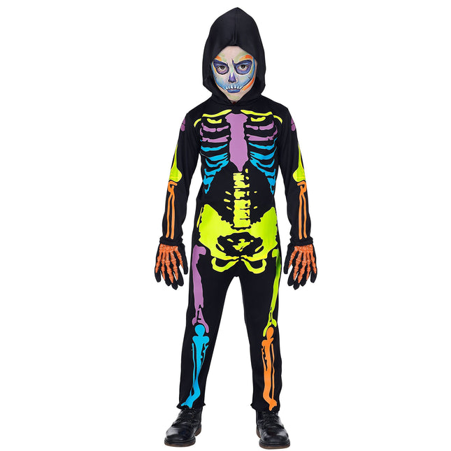 Costume di Halloween Scheletro colorato per bambini