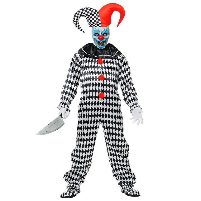 Costume di Halloween da clown del circo da uomo