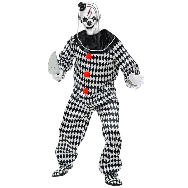 Costume di Halloween da clown del circo da uomo