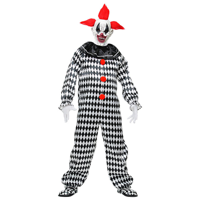 Costume di Halloween da clown del circo da uomo
