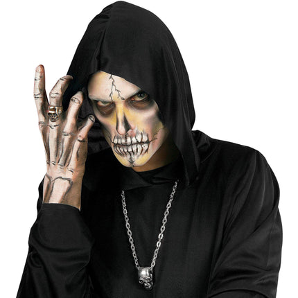 Collana di Halloween Teschio d'argento