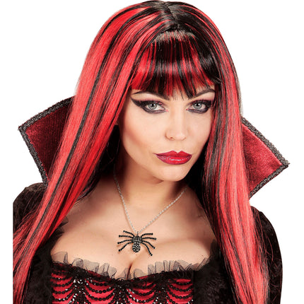 Collana di Halloween Ragno nero con diamanti