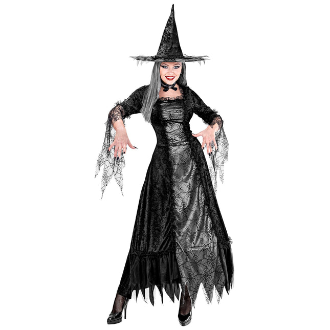 Abito Halloween Donna Strega Ragnatela