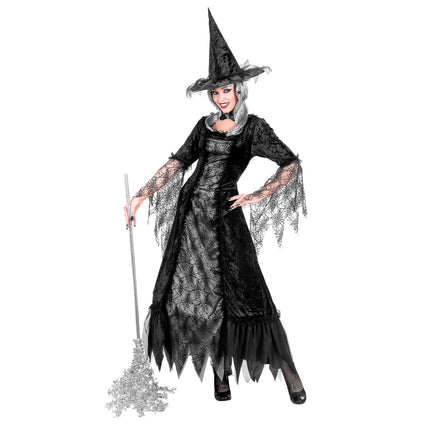 Abito Halloween Donna Strega Ragnatela