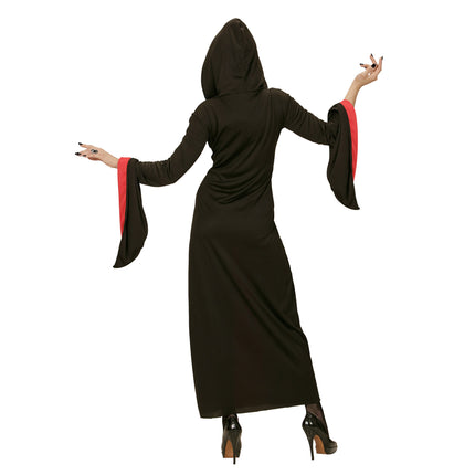 Abito Halloween Rosso Nero Donna Gotico