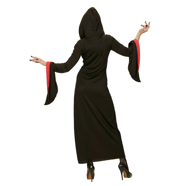 Abito Halloween Rosso Nero Donna Gotico