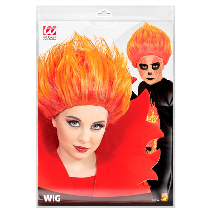 Parrucca Halloween Fuoco