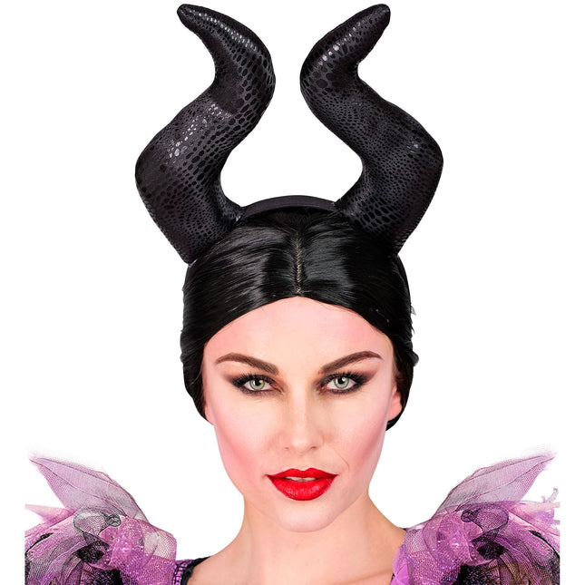 Cerchietto Halloween Malevizia con corno