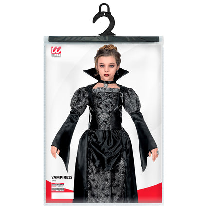 Vestito di Halloween Ragazza Nera Vampiro