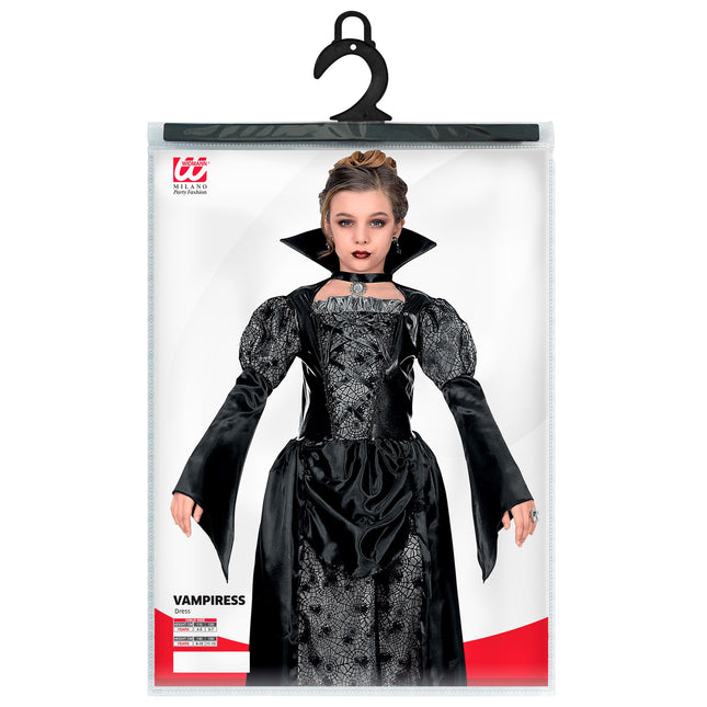 Vestito di Halloween Ragazza Nera Vampiro