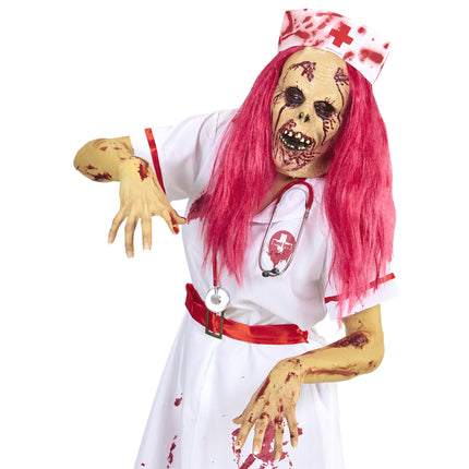 Maschera Halloween Infermiera Zombie