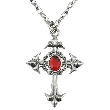 Collana di Halloween con croce e pietra