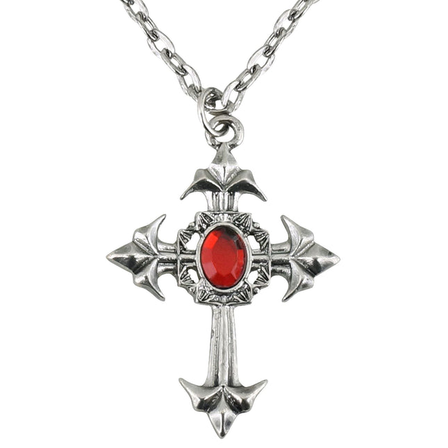 Collana di Halloween con croce e pietra
