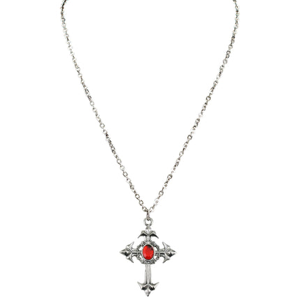 Collana di Halloween con croce e pietra
