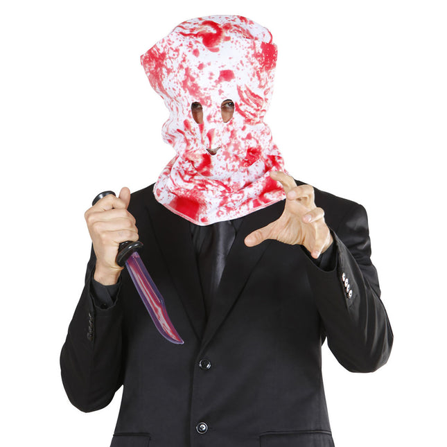 Maschera di Halloween Rosso Bianco Sanguinario