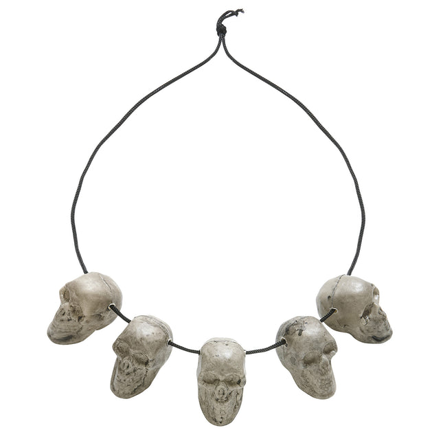 Collana di Halloween Teschi d'argento