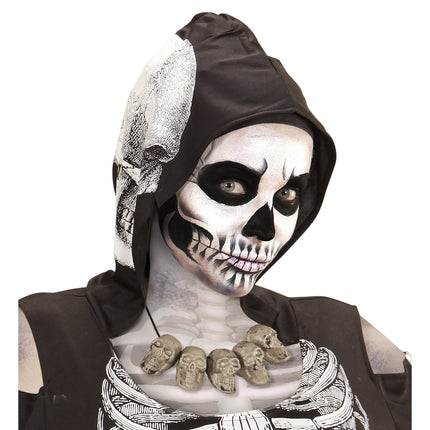 Collana di Halloween Teschi d'argento