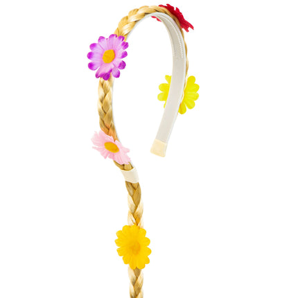 Cerchietto Oktoberfest con coda e fiori