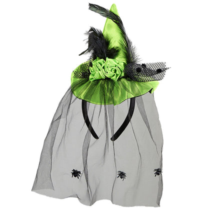 Cappello Halloween Strega Verde