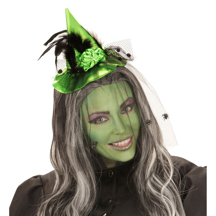 Cappello Halloween Strega Verde