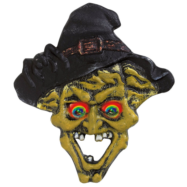 Cartello per porta di Halloween Strega con luce