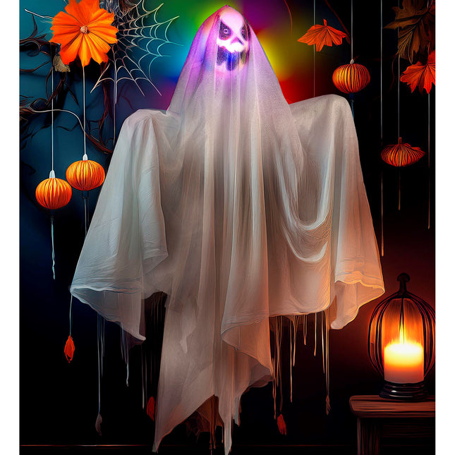Bambola di Halloween con luce 50 cm