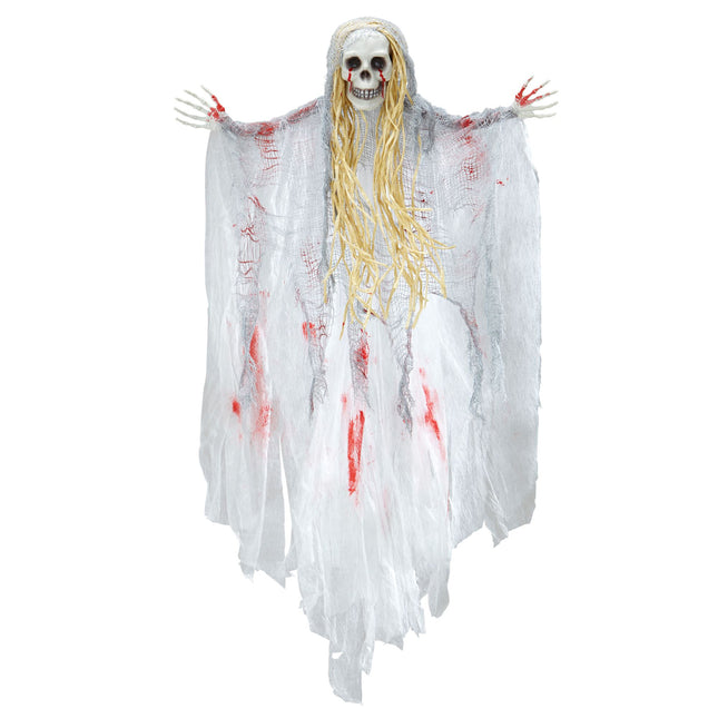 Spirito di bambola di Halloween con sangue