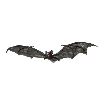 Pipistrello finto di Halloween nero 74 cm