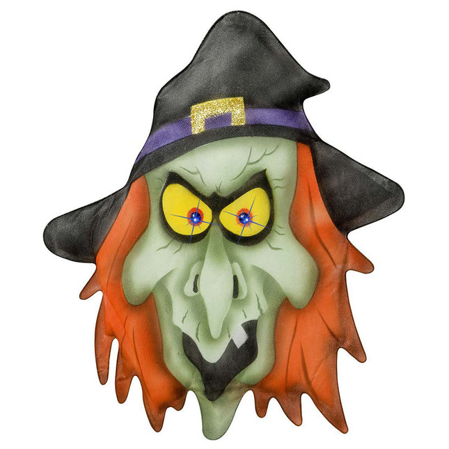 Decorazione murale di Halloween in tessuto con strega