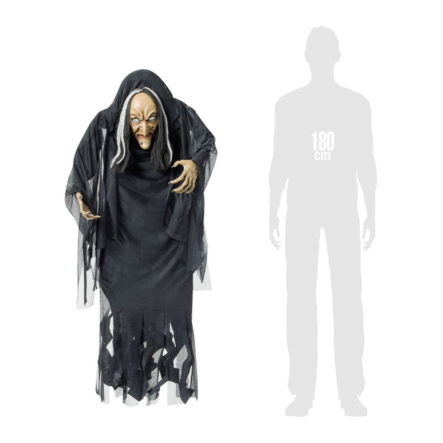 Bambola di Halloween Strega con Gobbo 1,4 m