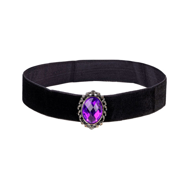 Collana di Halloween con pietre viola
